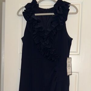 Elegant Black Ruffle Dress